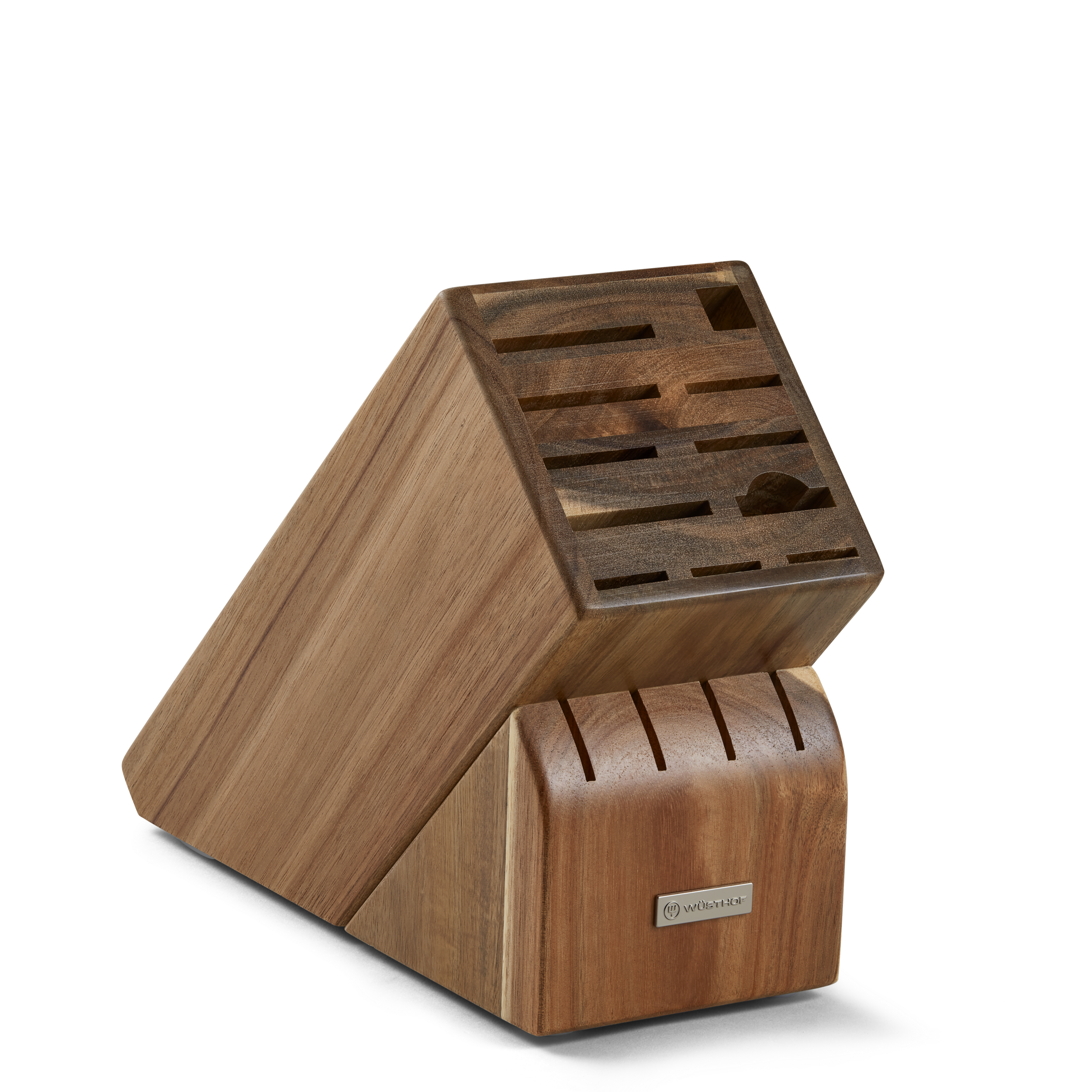 Bloc à couteaux en acacia à 15 compartiments - Wüsthof - Bloc à couteaux - - La Guilde Culinaire