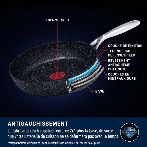 T-fal Stone Shield Poêle - T-fal - Poêle - - La Guilde Culinaire