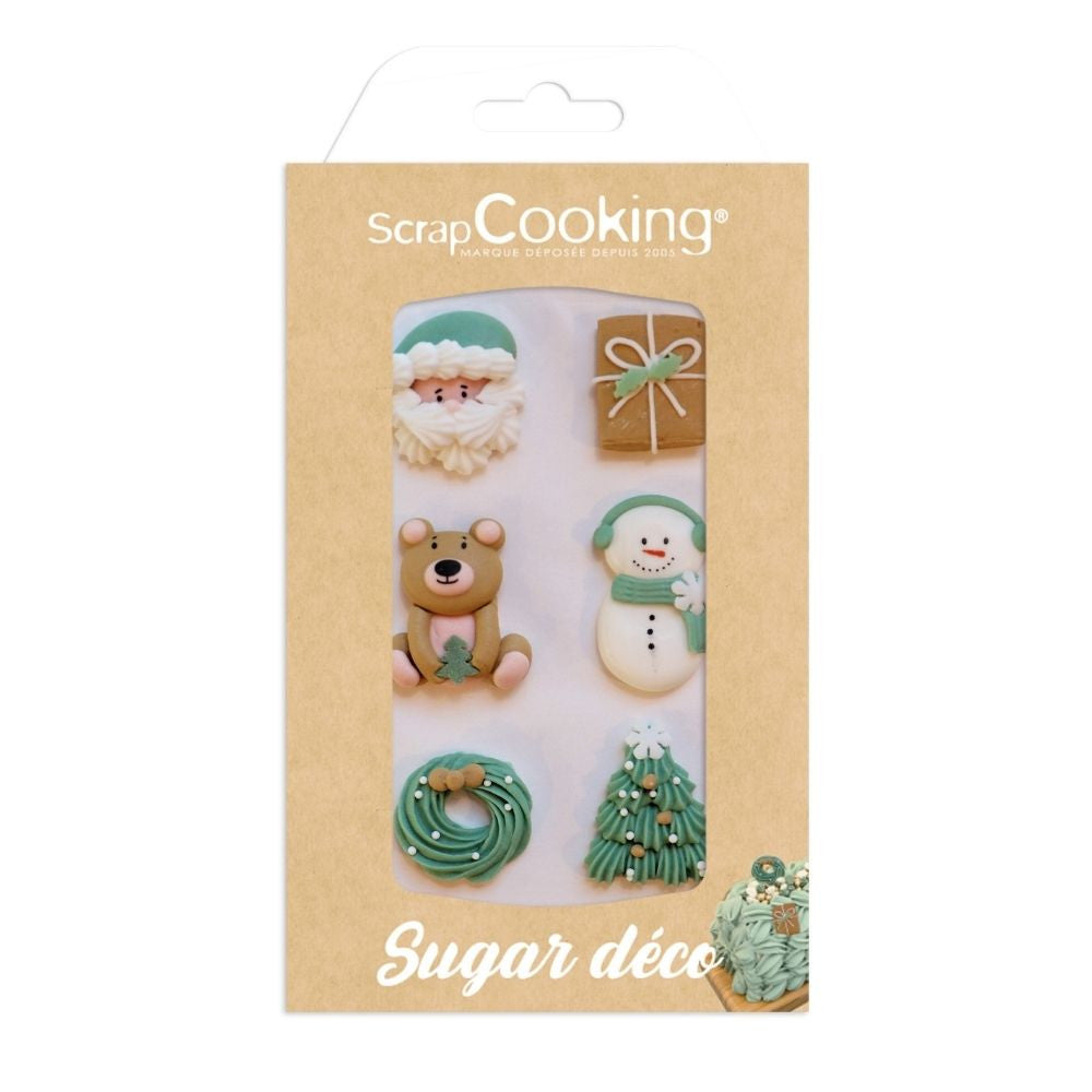 Décors sucrés de Noël pour chalet en pain d'épices - image 1