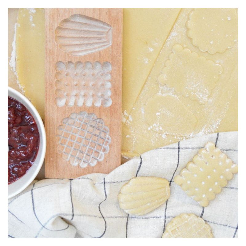 Moule bois biscuits fourrés Petits biscuits - Scrapcooking - Moule à gâteaux - - La Guilde Culinaire