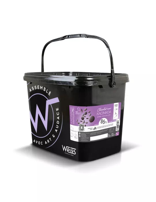 Chocolat de couverture - KACINKOA 85% 5 kg / 11.02 lbs - Weiss - Chocolat - 883074 - La Guilde Culinaire
