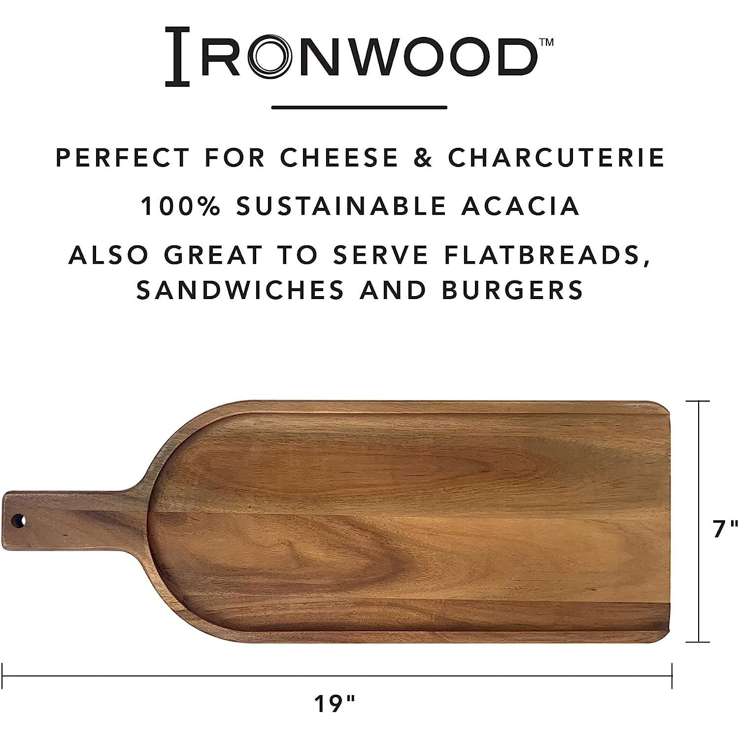 Planche de présentation avec poignée en Acacia 48cm-19" - Ironwood - Pelle de présentation - - La Guilde Culinaire