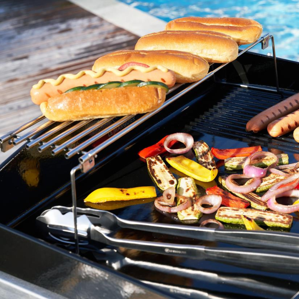 Repose-aliments coulissant - Le Marquier - Le Marquier - Support de cuisson pour BBQ - - La Guilde Culinaire