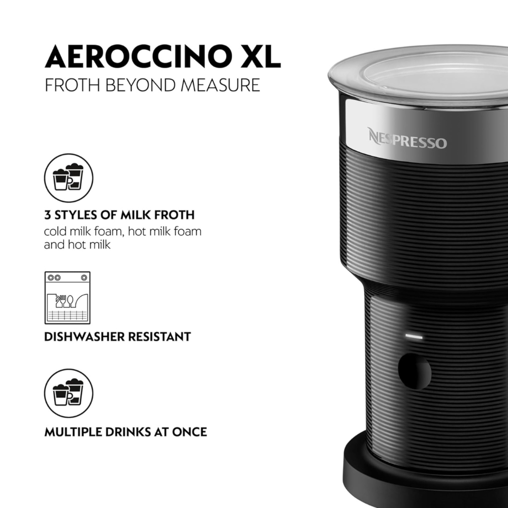 Mousseur à lait Aeroccino XL - Nespresso - Mousseur à lait - - La Guilde Culinaire