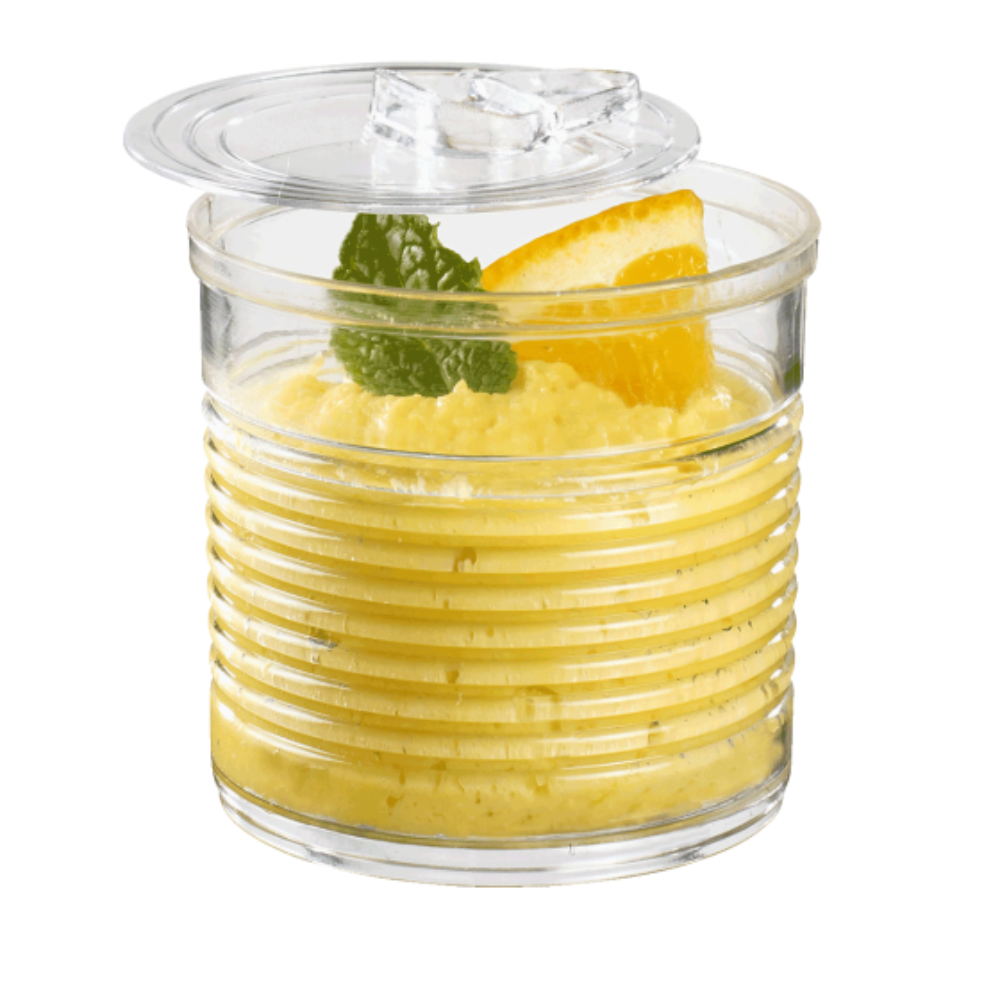 Boite de conserve transparente 60 ml - Solia - Service de table jetable - - La Guilde Culinaire