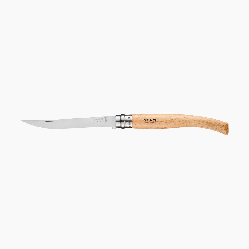 Opinel - N°12 Couteau Effilé Hêtre - Opinel - Couteau parallèle - - La Guilde Culinaire