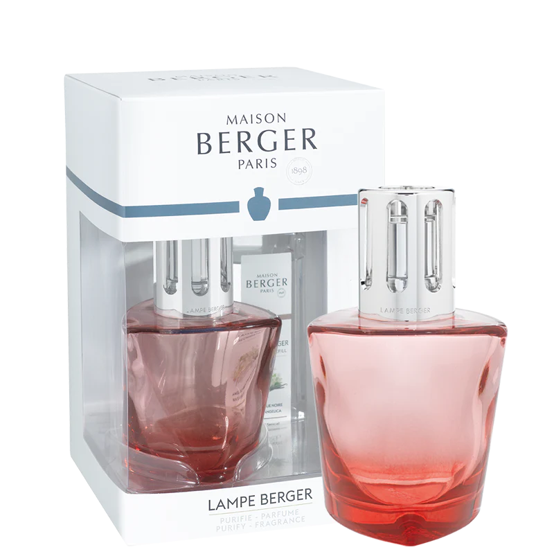 Coffret Lampe Berger Red Terra + Angélique Noire - 250ml (8,5 oz) - Maison Berger Paris - Coffret Lampe Berger - - La Guilde Culinaire