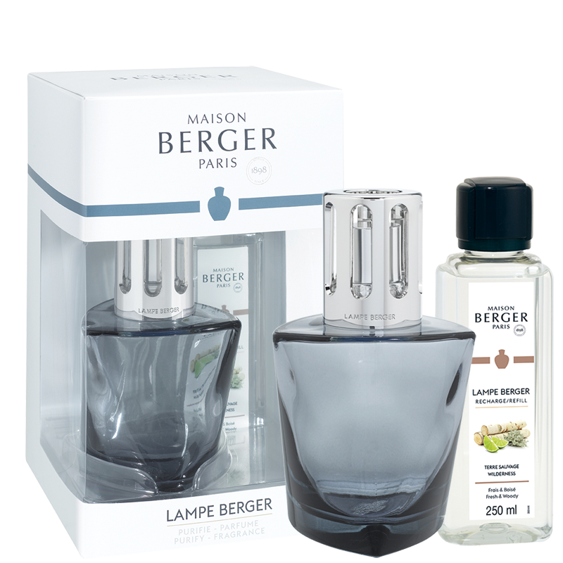 Coffret Lampe Berger Terra Noir + Terre Sauvage - 250ml (8,5 oz) ! - Maison Berger Paris - Coffret Lampe Berger - - La Guilde Culinaire