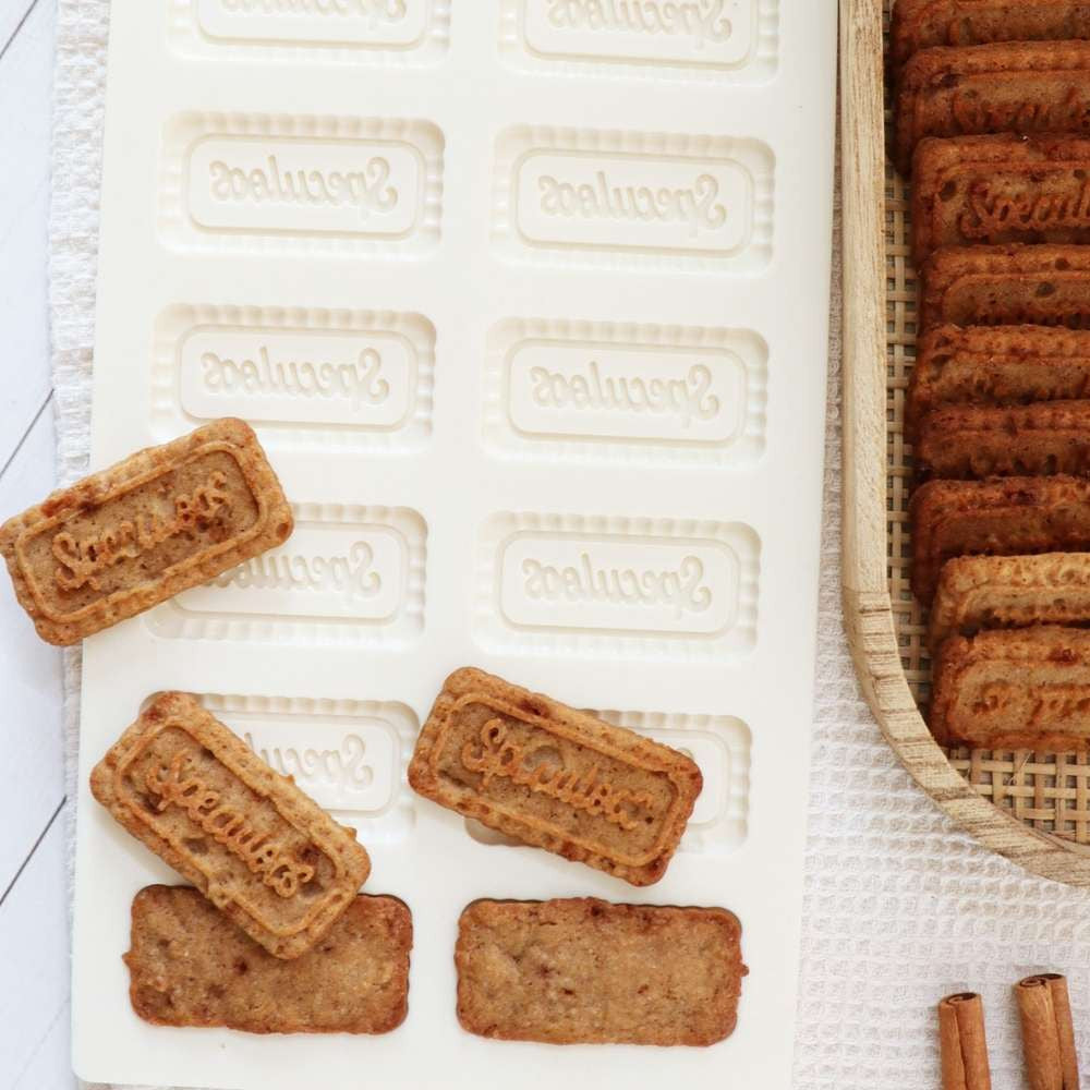 Moule silicone biscuits spéculoos maison - ScrapCooking - - - La Guilde Culinaire