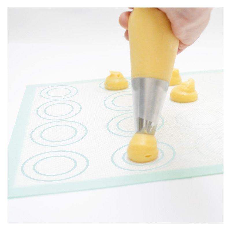 Tapis silicone en fibre de verre choux/éclair/macaron - Scrapcooking - Tapis de pâtisserie - - La Guilde Culinaire