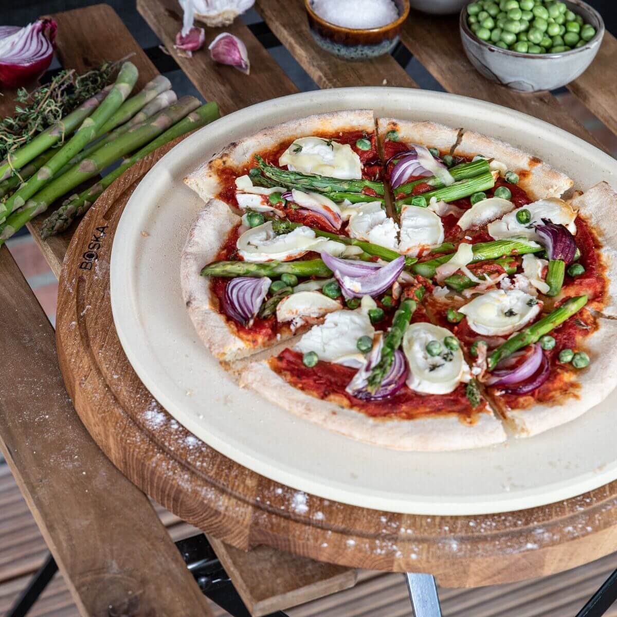 Pierre à Pizza L - ⌀ 35 cm - Boska - Pierre à pizza - - La Guilde Culinaire