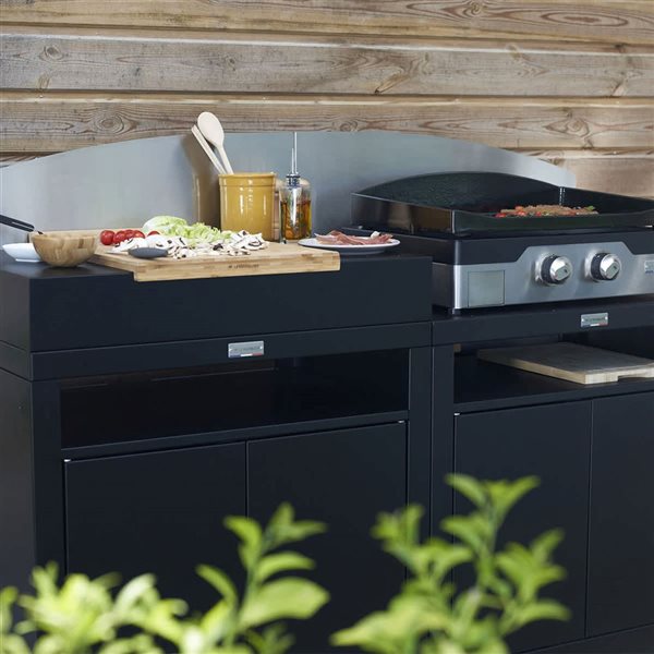 Crédence courbée droite en Acier inoxydable - Le Marquier - Accessoires cuisines d'extérieur - - La Guilde Culinaire