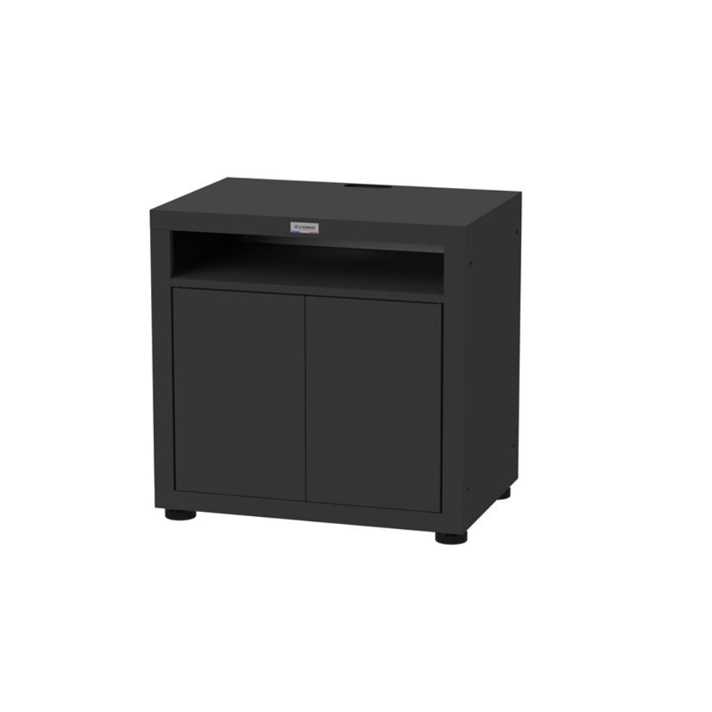 Meuble cuisson avec tablette, 80 x 55 cm Noir - Le Marquier - Meuble de cuisine extérieur - - La Guilde Culinaire