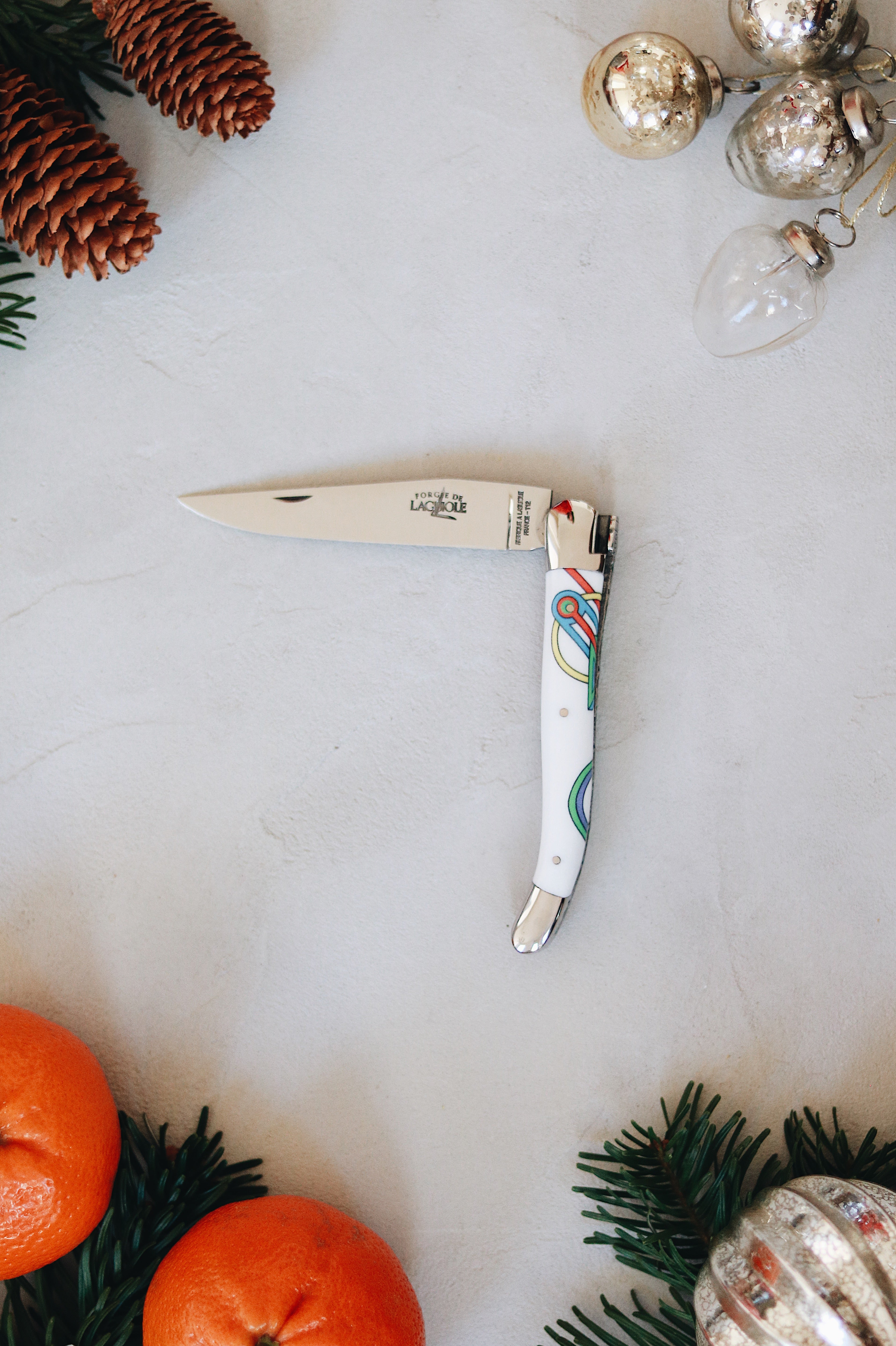 Couteau pliant 11 cm, mitres inox brillant, Seize Happywallmaker – Laguiole - Laguiole - Couteau de poche - - La Guilde Culinaire