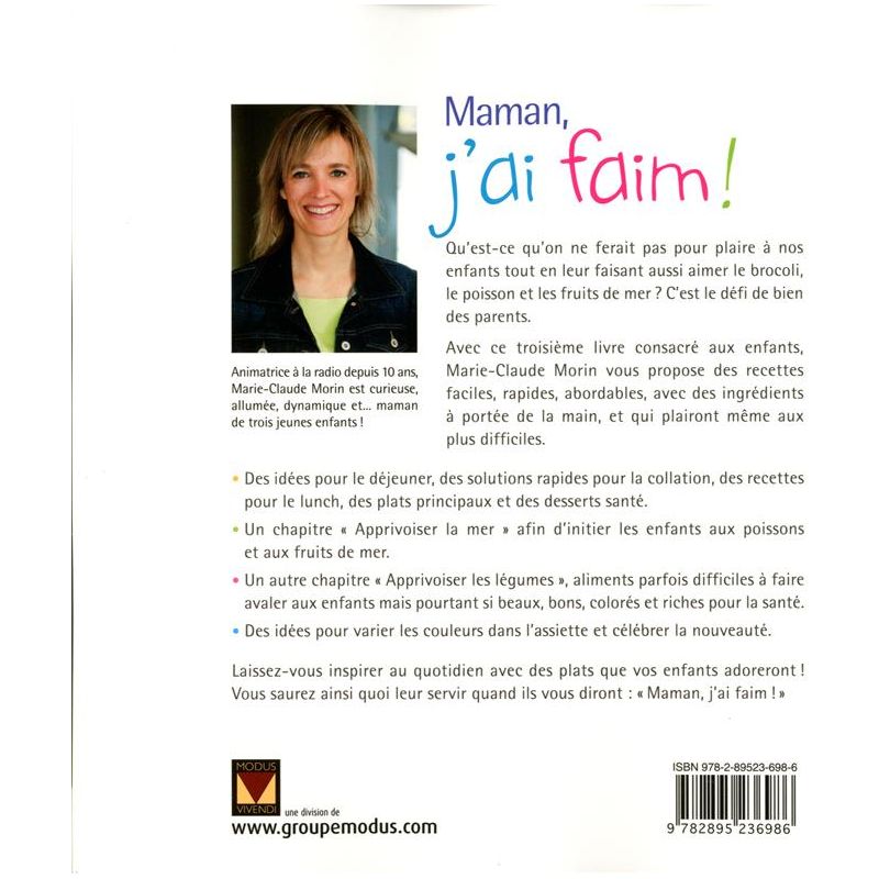 Maman, j'ai faim ! ! - Modus Vivendi Ed. - Livre de cuisine - - La Guilde Culinaire