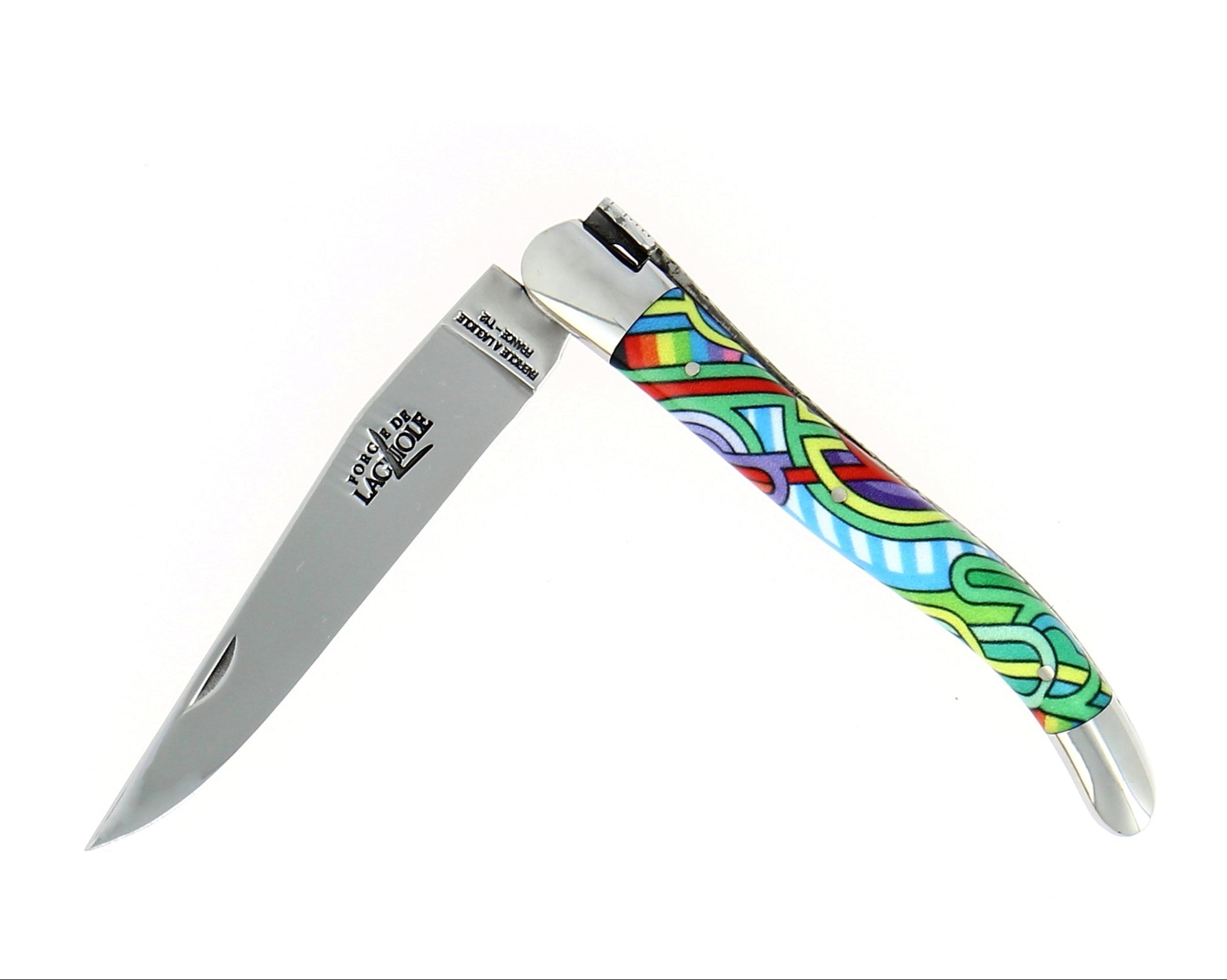 Couteau pliant 11 cm, mitres inox brillant, Seize Happywallmaker – Laguiole Antares - Laguiole - Couteau de poche - 00003686 - 1211 IN SEIZE ANTA - La Guilde Culinaire