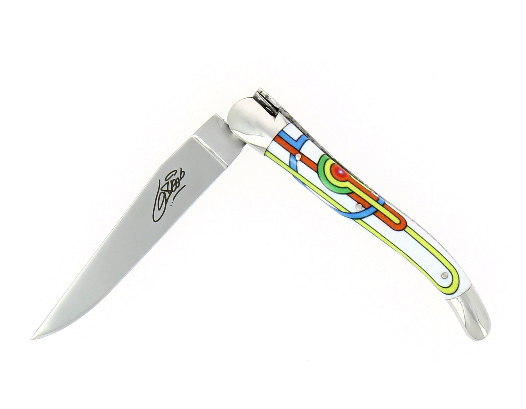 Couteau pliant 11 cm, mitres inox brillant, Seize Happywallmaker – Laguiole - Laguiole - Couteau de poche - - La Guilde Culinaire