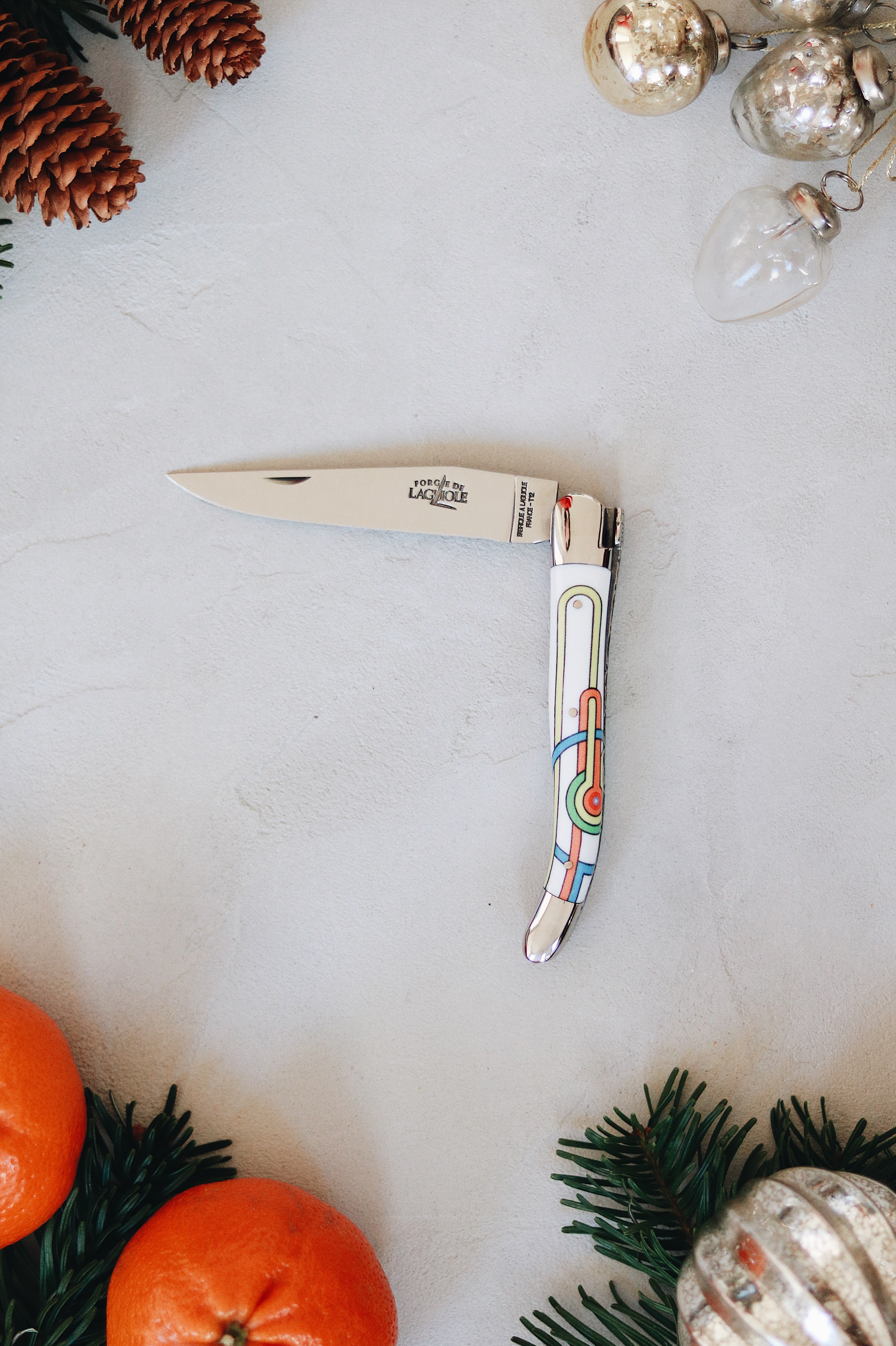 Couteau pliant 11 cm, mitres inox brillant, Seize Happywallmaker – Laguiole - Laguiole - Couteau de poche - - La Guilde Culinaire