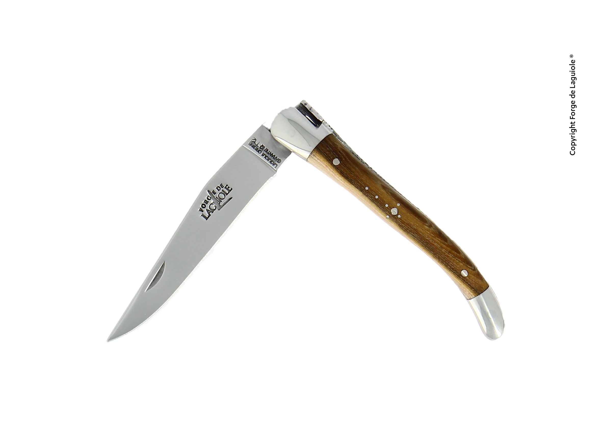 Couteau pliant 9 cm, mitres inox brillant – Laguiole Pistachier - Laguiole - Couteau de poche - 00003975 - 129 IN PI BRI - La Guilde Culinaire