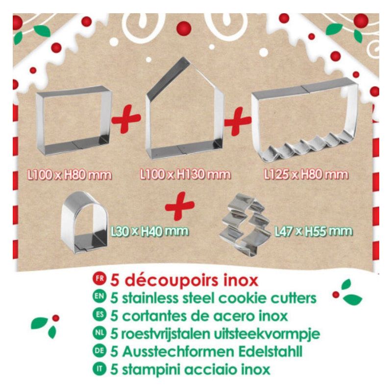 Kit découpoirs maison pain d'épices - Scrapcooking - Découpoir - - La Guilde Culinaire