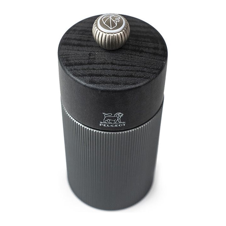 Line - Moulin à sel manuel, carbone, 18 cm - Peugeot - Moulin à poivre - - La Guilde Culinaire