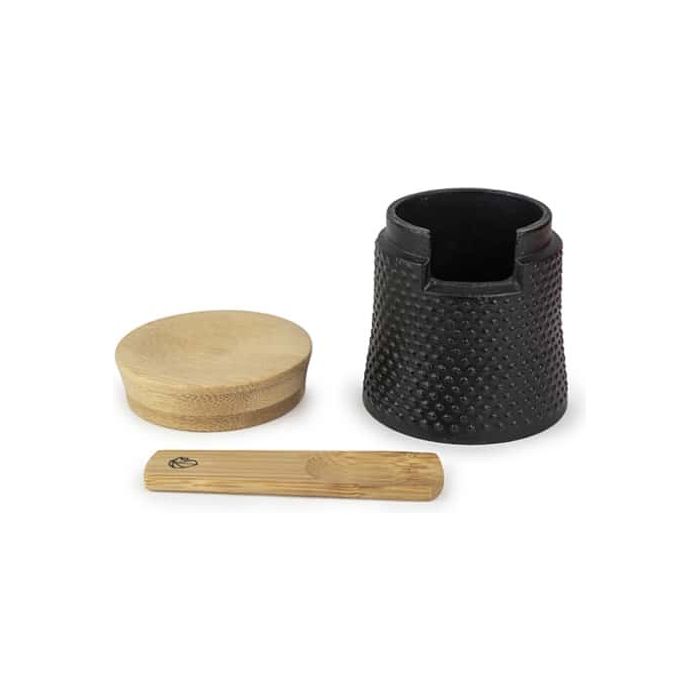 Moulin à poivre Bali fonte noir et sa coupelle à sel - Peugeot - Moulin à poivre, sel, et épices - - La Guilde Culinaire