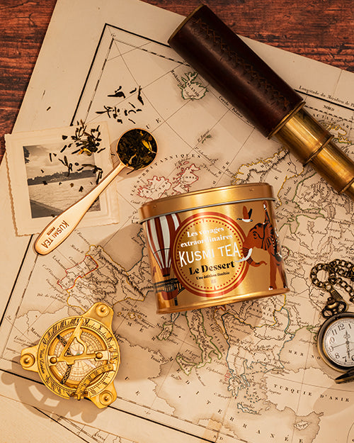Thé "Le Dessert" - Boîte métal 90g - Kusmi Tea - Thé et infusion - - La Guilde Culinaire