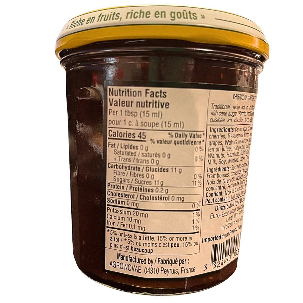 Confiture de Noël 250 ml/ 8,45 oz - Comtes de Provence - Comtes de Provence - Confiture - - La Guilde Culinaire