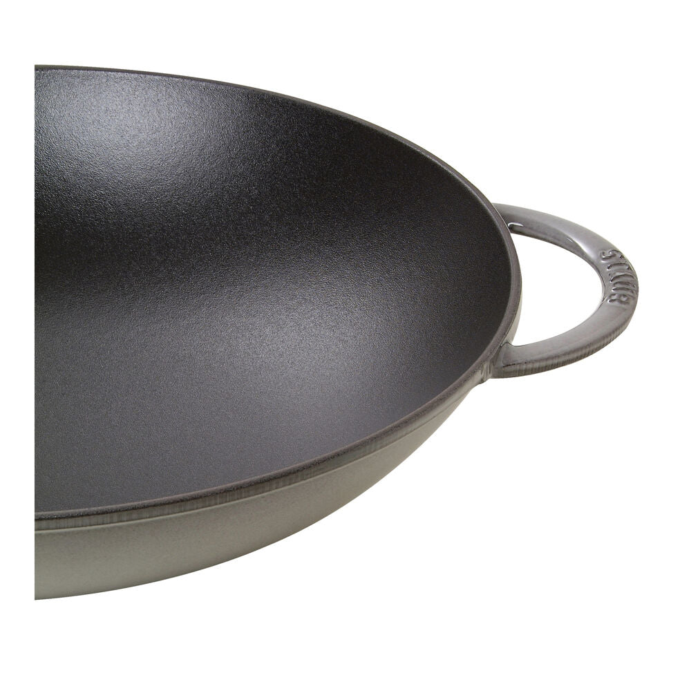 Wok fonte et émail 14.5 po - 37 cm ! - Staub - Wok - - La Guilde Culinaire