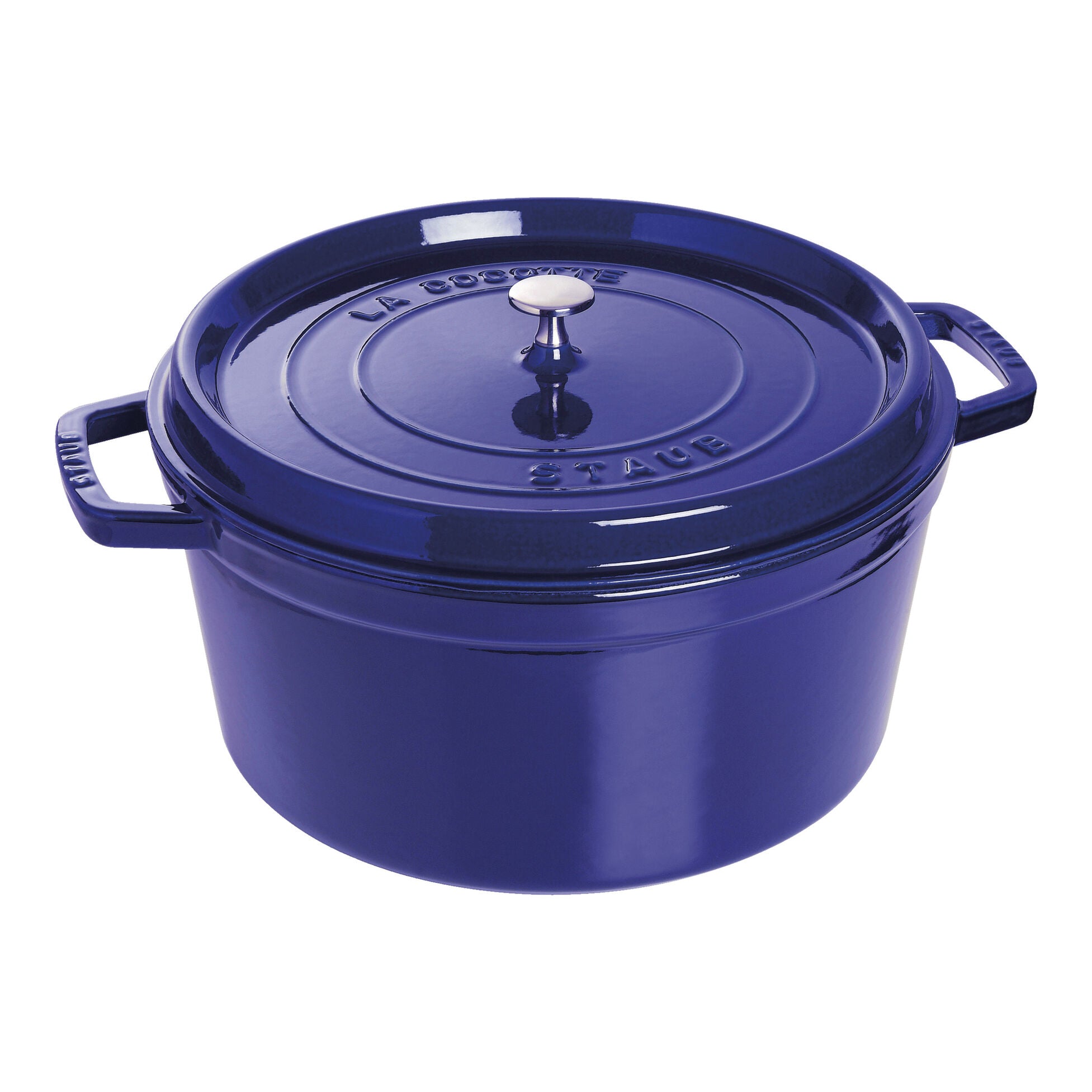 Cocotte ronde en fonte de 8,4 L, 30cm / 11.75" Bleu foncé - Staub - Cocotte - 40509-862 - 1004303 - La Guilde Culinaire