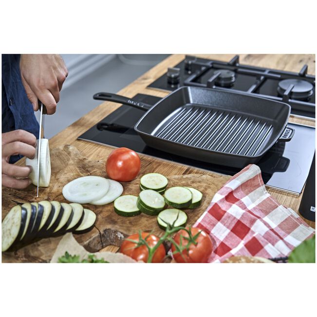 Grill carré américain 30cm 12" ! - Staub - Gril - - La Guilde Culinaire