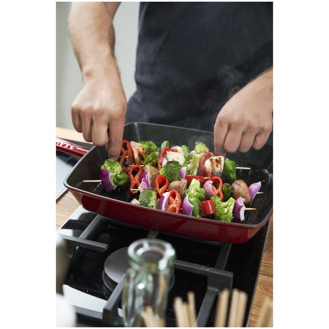 Grill carré américain 30cm 12" ! - Staub - Gril - - La Guilde Culinaire