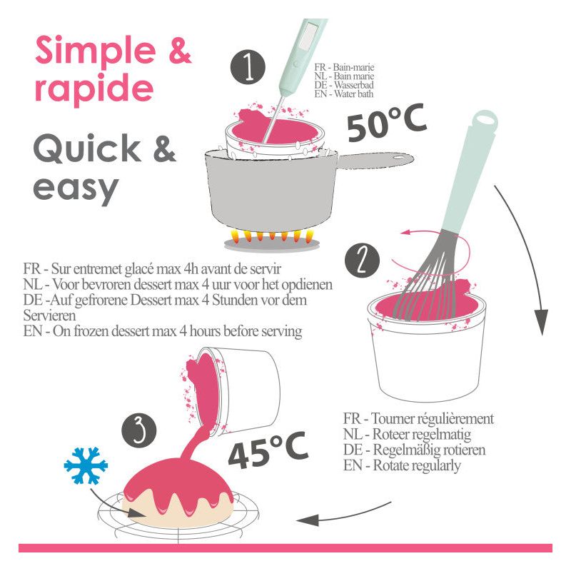 Glaçage miroir prêt à l'emploi argenté 300g ! - Scrapcooking - Glaçage - - La Guilde Culinaire