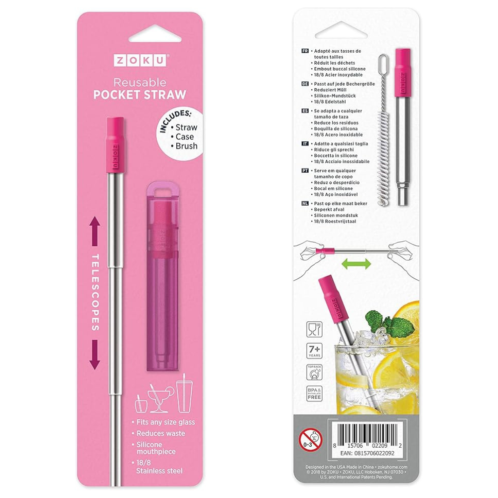 Paille réutilisable de poche - Zoku - Paille - - La Guilde Culinaire