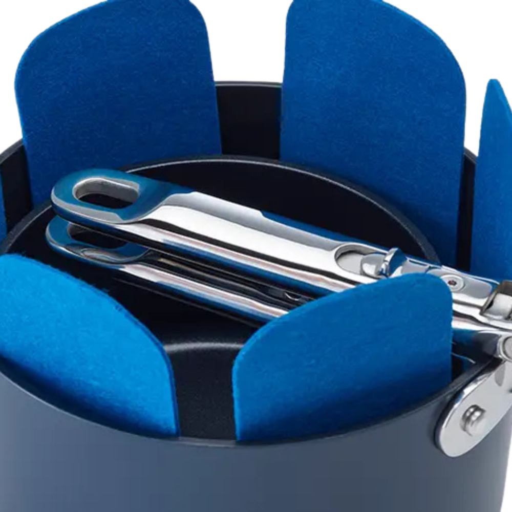 Ensemble bleu Space 3 pièces de protection de casseroles - Joseph Joseph - Range-vaisselle - - La Guilde Culinaire