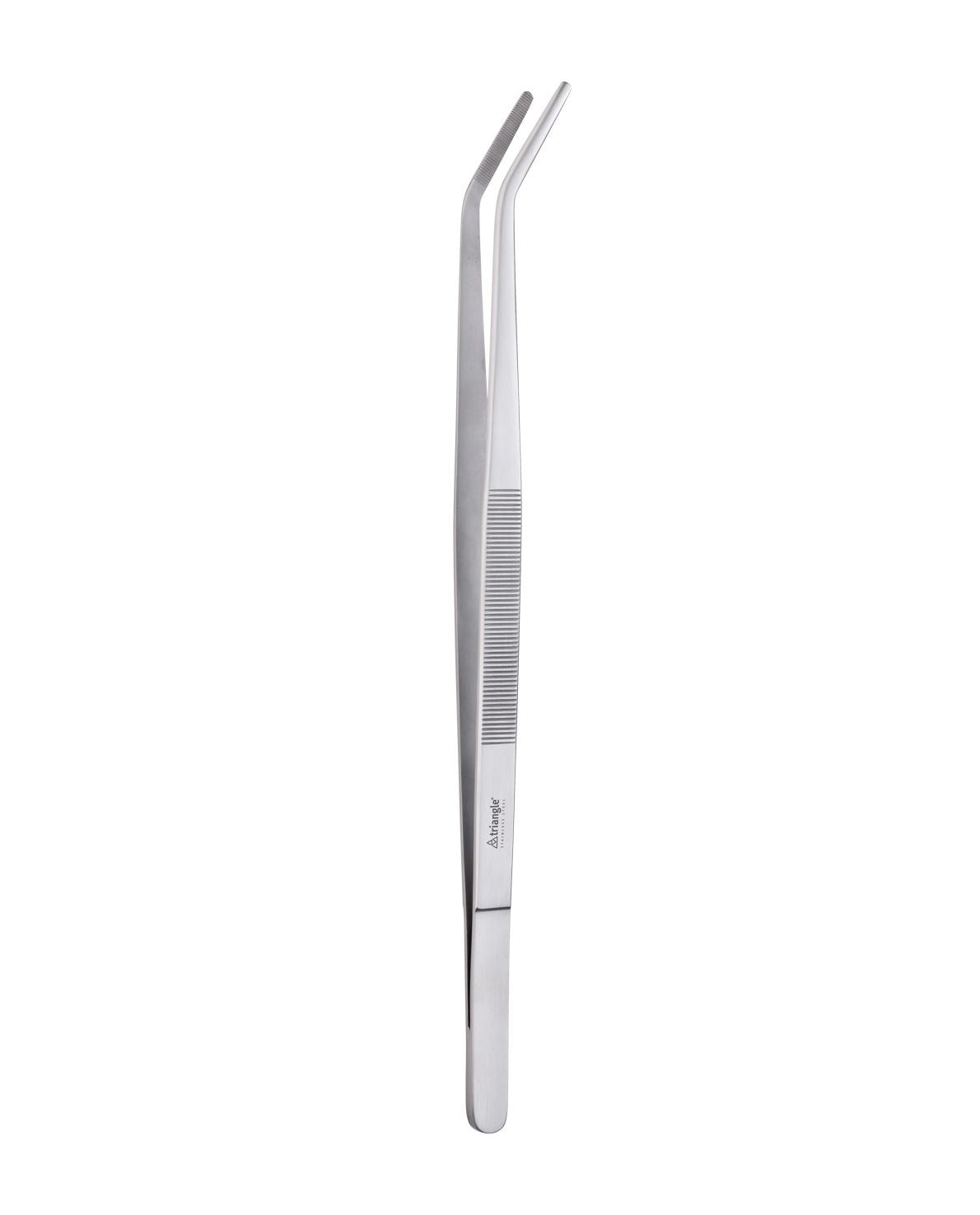 Pince de cuisine et de grillade coudée avec embout cannelé, 13.5" * - Triangle - Pince de précision - - La Guilde Culinaire