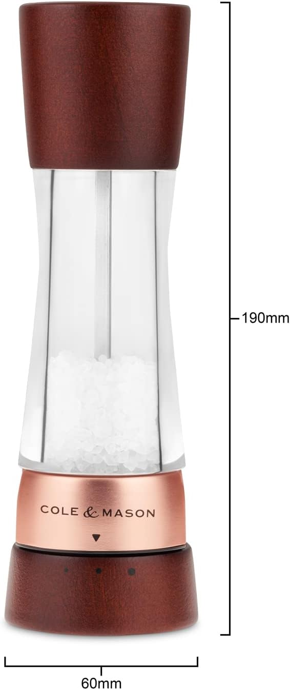 Moulin à sel et à poivre Cole & Mason Derwent Châtaigne Rose Or - Cole & Mason - Moulin à poivre et sel - - La Guilde Culinaire