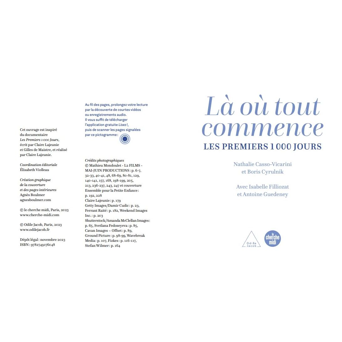Là où tout commence - Les premiers 1000 jours ! - Le Cherche-Midi Ed. - Livre - - La Guilde Culinaire