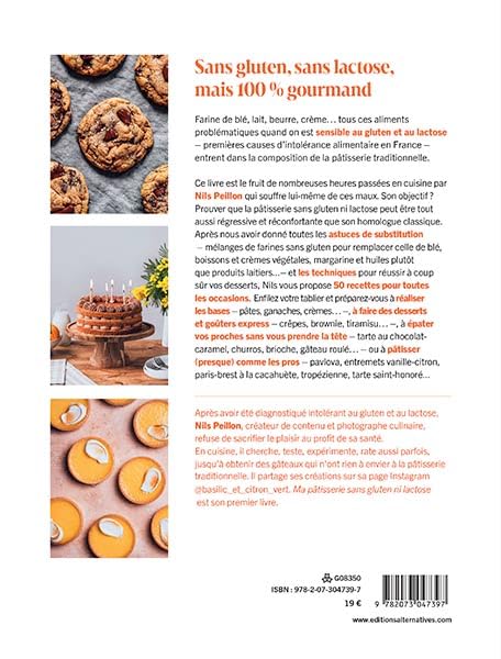 Ma pâtisserie sans gluten ni lactose - Alternatives - Livre de cuisine - - La Guilde Culinaire