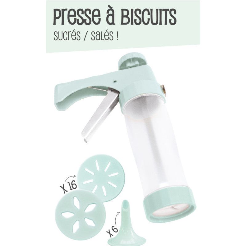 Presse à biscuits Need'it - Scrapcooking - Douille et poche - - La Guilde Culinaire