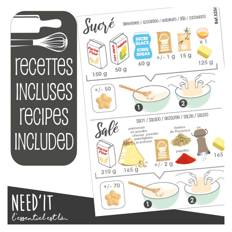 Presse à biscuits Need'it - Scrapcooking - Douille et poche - - La Guilde Culinaire