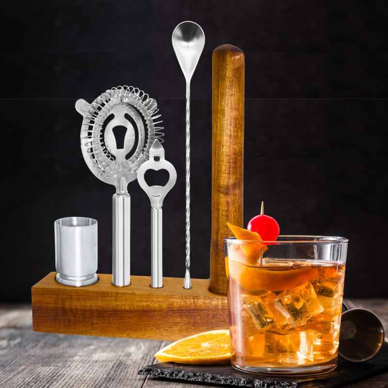 Ensemble de bar, 6 pièces avec support - OGGI - Ensemble de bar - - La Guilde Culinaire