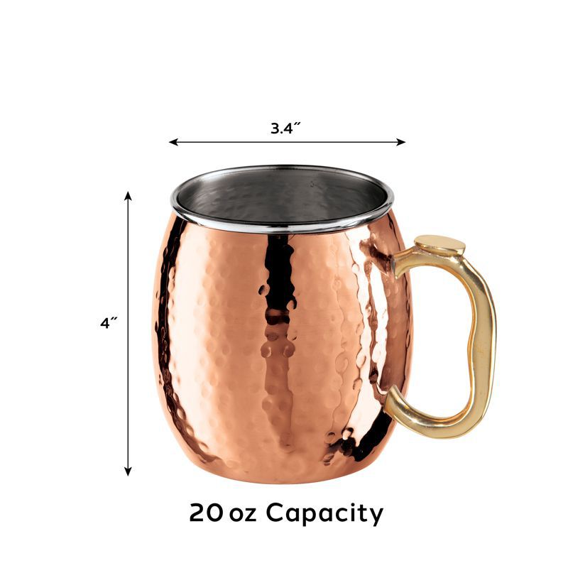 BAR Gobelets "moscow mule", pack de 2 - OGGI - Tasse Moscow Mule - - La Guilde Culinaire