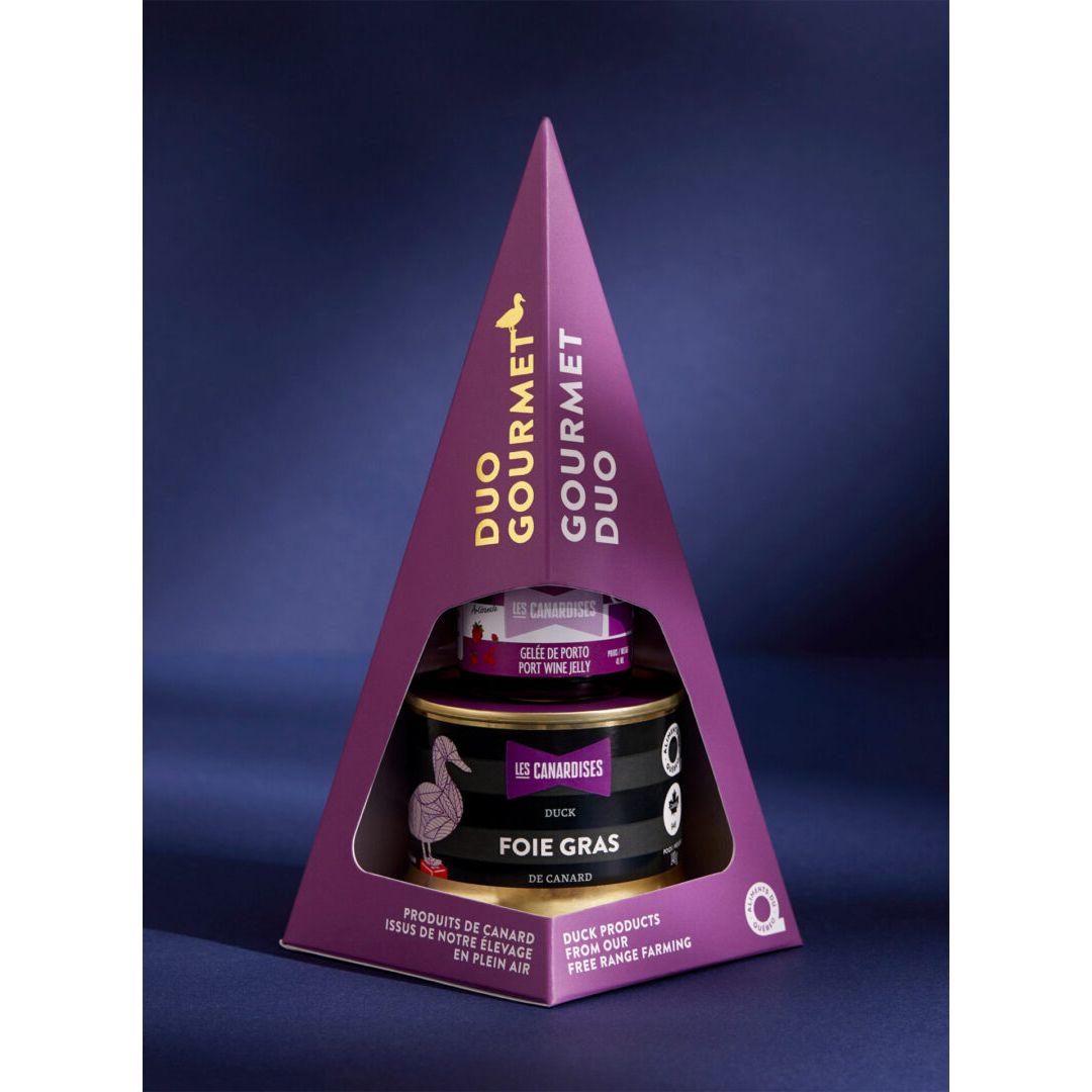 Le duo Foie Gras et Gelée de porto - Les Canardises - Pâté - - La Guilde Culinaire