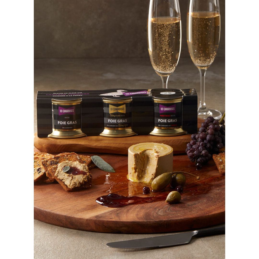 COFFRET la trilogie de foie gras - Les Canardises - Pâté - - La Guilde Culinaire