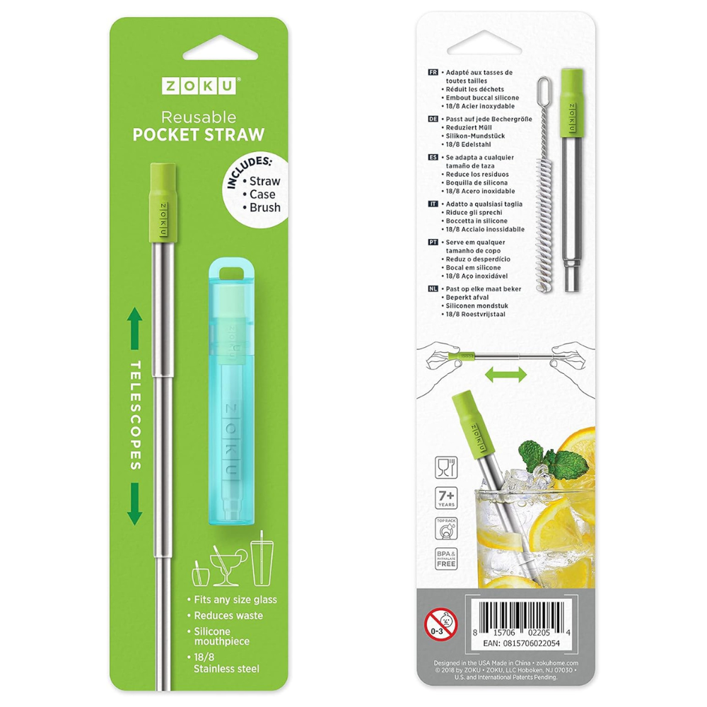 Paille réutilisable de poche - Zoku - Paille - - La Guilde Culinaire