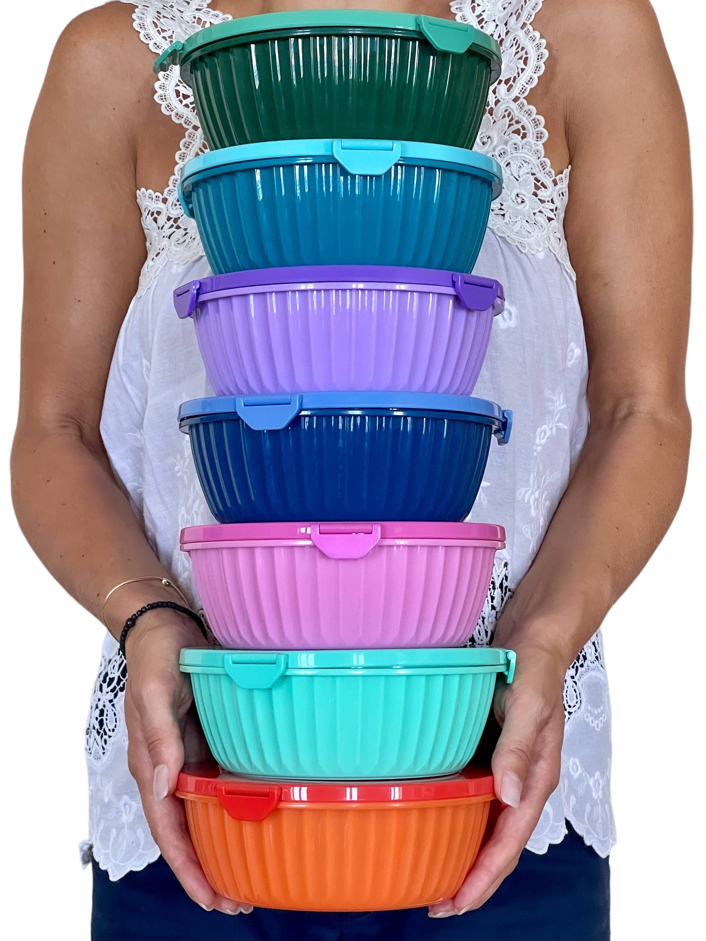 Yumbox Bol Poke avec séparateur 3 parties - Bleu lagon - Yumbox - Boîte à repas - - La Guilde Culinaire