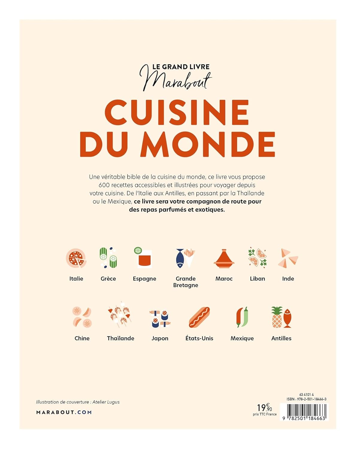 Le grand Livre Marabout Cuisine du monde : 600 recettes inratables - Marabout - Livre de cuisine - - La Guilde Culinaire