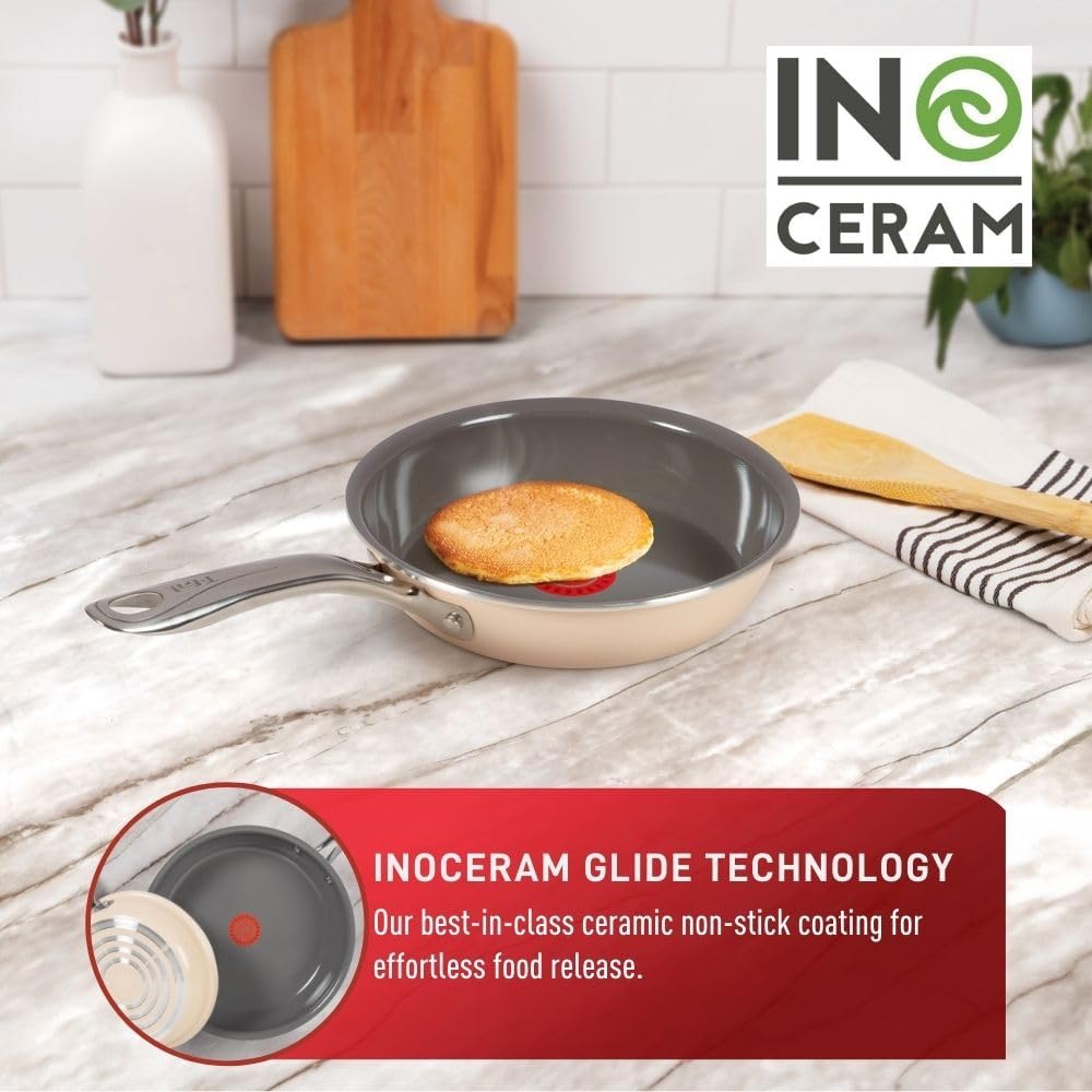 Poêle à frire antiadhésive en céramique - T-fal - Poêle - - La Guilde Culinaire