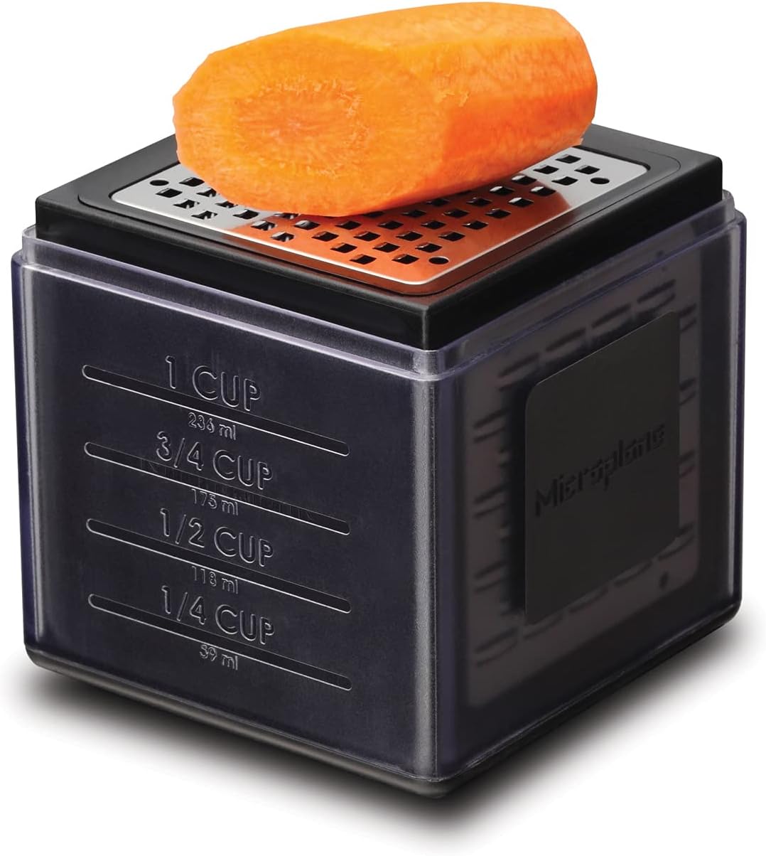 Cube Râpe 3 côtés, récupère, mesure et protège - Microplane - Râpe et zesteur - - La Guilde Culinaire